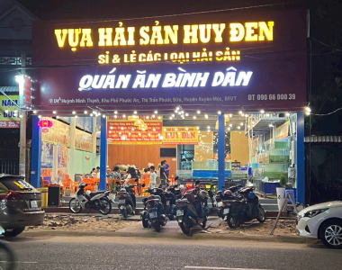 Hải Sản Huy Đen Hồ Tràm – Điểm Đến Lý Tưởng Cho Tín Đồ Hải Sản Tươi Sống